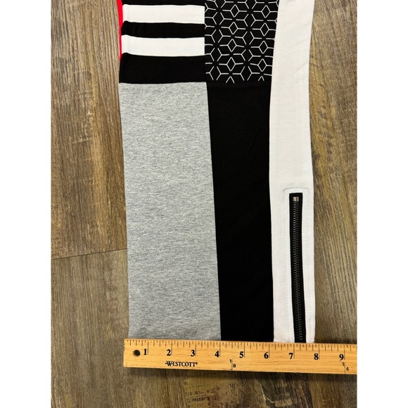 Makobi Mens Red Colorblock Geometric Tracksuit Set 2 Piece Shirt Pants 4XB NWT - Picture 12 of 16